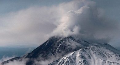 Проверка качества воздуха после извержения вулкана Безымянный на Камчатке