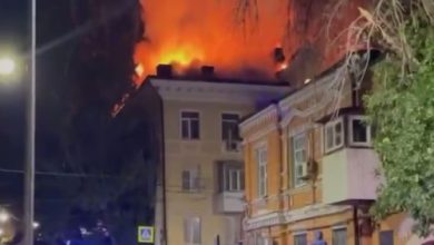 Две многоэтажки загорелись в Ростове-на-Дону после атаки ВСУ