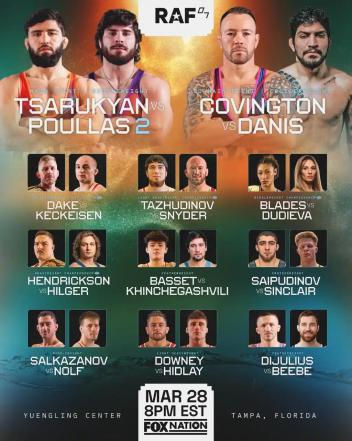 Онлайн-трансляция и результаты турнира RAF 07 по вольной борьбе (ОБНОВЛЯЕТСЯ)1