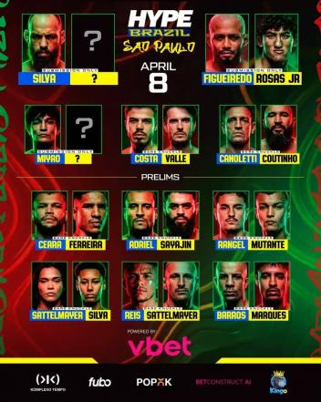 Поединок Царукяна и Дэниса отменен: изменения в карде Hype Brazil1