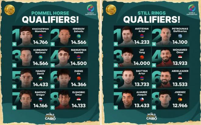 Все четыре армянских гимнаста вышли в финал этапа Кубка мира в Каире1
